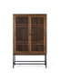 GINER Y COLOMER Armoire à 2 portes en bois d'acacia et métal